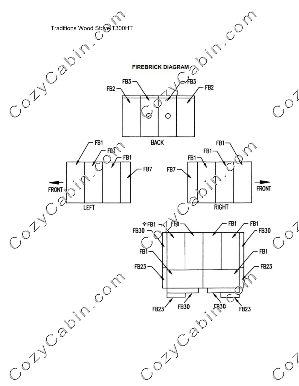 Traditions Wood Stove T300HT #T300HT